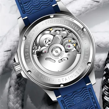 PAGANI kurti Naujų 007 vadas vyriški Mechaniniai Laikrodžiai Top Brand prabangos Žiūrėti Vyrų 100M Automatinė Vandeniui Mados Laikrodis
