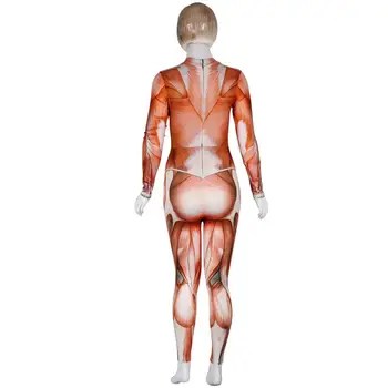PLstar Kosmosas Naujų Moteris/mergina Žmogaus kūno struktūrą, raumenų Cosplay apranga Zentai Bodysuit Kostiumas Jumpsuits