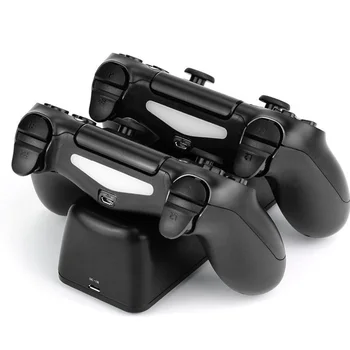 PS4 Controller Charging Dock For PlayStation 4 PS4 Slim/Pro Dual Įkroviklis USB Greito Krovimo Doko Stotis