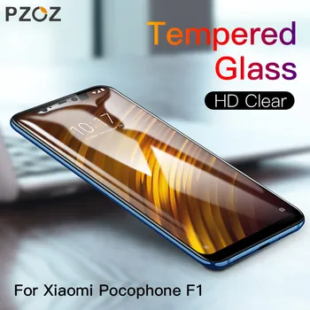 PZOZ Už Xiaomi Poco X3 M3 Pocophone F1 Stiklo Telefono Screen protector, Filmas Pilnas draudimas Apsaugos Grūdintas Stiklas Poco M3 X3