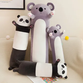 Panda pagalvė Ilgai pagalvė padengti lėlės, minkšti žaislai, Mielas Mergaitė miegoti su jumis lovoje pliušinis žaislas