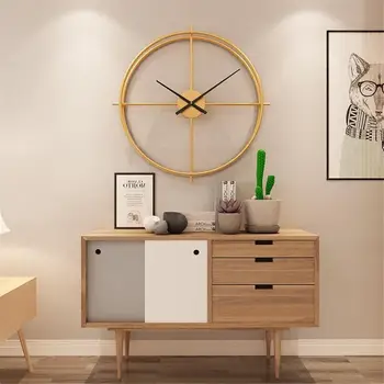 Paprasta, Europos Stiliaus Išjungti Geležies Sieninis Laikrodis Modernaus Dizaino Namų Biuro Apdailos, Sienų Apdaila Sieninis Laikrodis reloj de sumalti
