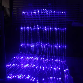 Pasakų String Girliandą 3X3M 320 LED Krioklys Vandeniui Meteoras Dušas Lietaus Styginių Šviesos Kalėdų Vestuvių Užuolaidų Varveklis
