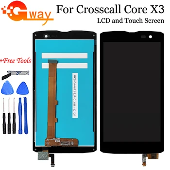 Patikrintas CROSSCALL Core X3 LCD Ekranas Jutiklinis Ekranas skaitmeninis keitiklis Asamblėjos Pakeisti CROSSCALL Veiksmų X3 LCD Su Įrankiais
