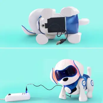 Pažangias Elektroninių Robotas Šuo gali šokti, vaikščioti, kalbėti interaktyvių Elektroninių Šunų Augintiniai žaislai vaikams, kūdikiams, vaikams, naujųjų metų dovana