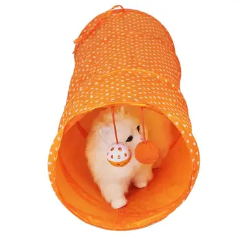 Pet Tunelio Išardomi Entainment Juokinga Žaisti Tunelio Žaislas Augintiniui Vamzdis Žaislas Katė Tunelyje Kabo Varpas kačiukams