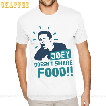 Pigūs Custom TV Šou, Draugai Joey neatskleis Maisto Marškinėliai, vyriški Užsakymą Išspausdinti trumpomis Rankovėmis, Geltona O Neck T Shirt