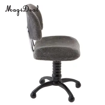 Plastikiniai 1/12 Miniatiūriniai Purus Sukamosios Kėdės Tulpių Kėdės, Stalai Kėdės Modelis Lėlių Gyvenimo Scenos Dekoras