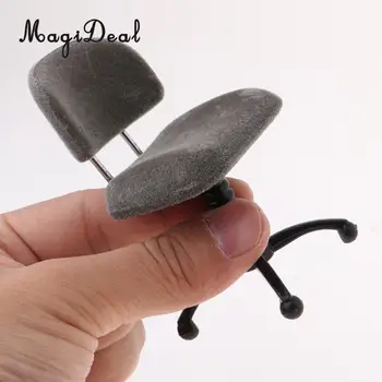 Plastikiniai 1/12 Miniatiūriniai Purus Sukamosios Kėdės Tulpių Kėdės, Stalai Kėdės Modelis Lėlių Gyvenimo Scenos Dekoras