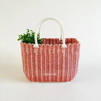 Plastikiniai audiniai laikymo krepšelis, Vaisių ir daržovių pirkinių krepšelį, pet krepšiai, vonios krepšius, nemokamas pristatymas