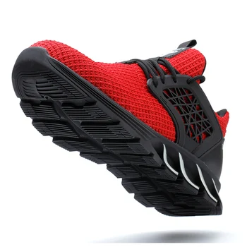 Plieno toe cap vyrų batus mados plius dydis 36-48 moterų darbo sportbačiai atsitiktinis vyras batai ROXDIA prekės RXM162