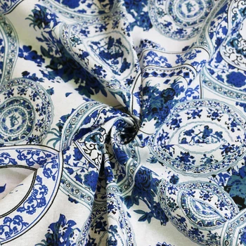 Plokštės modelis medvilnės skalbiniai siuvimo amatai, medžiagos, namų dekoravimo, Kinijos mėlyna balta audiniai