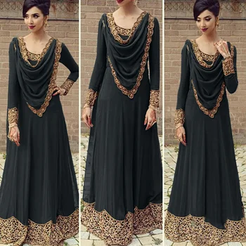 Plus Size 5XL Musulmonų Ilga Suknelė Moterims Abaja Šalies Atsitiktinis Saudo Dubajus Turkija Eid Ramadanas Islamo Afrikos Prarasti Maxi Vestidos
