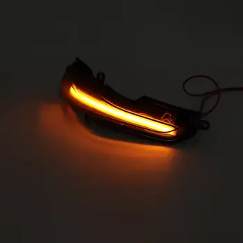 Pora Teka Posūkio Signalo Lemputė LED Pusėje valdomi Išoriniai galinio vaizdo Veidrodėliai Dinamiškas Indikatorius, Indikatorių už Infiniti Q50 Q60 Q70 QX30 15-19
