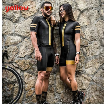 Pora dviračiu dėvėti trumpas Rankovės dviračių Triatlonas kostiumą drabužių Dviračių Skinsuit nustatyti Maillot Ropa Ciclismo merginos jumpsuit rinkinys