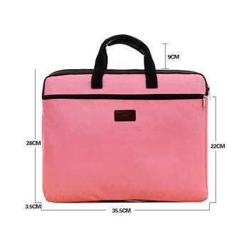Portable document drobės maišelį A4 biuro užtrauktuku maišelį didelės talpos vyrų, moterų rankinės multi-layer informaciją, krepšys, portfelis posėdis