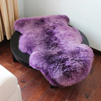 Prabangos nekilnojamojo vilnos kilimas Avikailių Kailio Kilimas, miegamojo, svetainės pagalvėlės, kėdžių, grindų kilimėlis, avikailio kilimų storio individualų