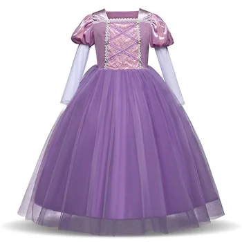 Prekės Tangled Rapunzel Suknelė Mergaitėms Šalis Princesė Dress Išgalvotas Vaikai Rapunzel Cosplay Gimtadienio Drabužiai Vaikams, Karnavaliniai Kostiumai,