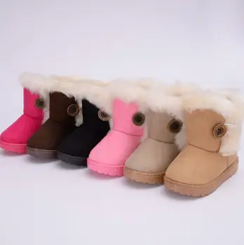 Prekės Šiltas Vaikų Sniego Boot Vaikams Nauja Vaikiška Žiemos Princesė Vaiko Batus neslidžiais Butas Mergaičių, Kūdikių Puikus Įkrovos Dydis 21-35