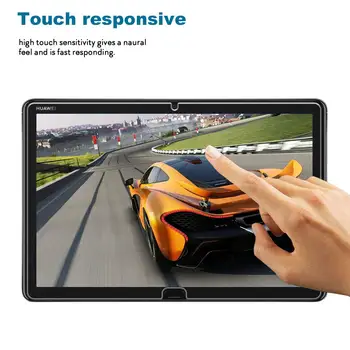 Premium Grūdintas Stiklas Screen Protector 9H Anti-pirštų Atspaudų HD Aiškiai Ultra plonas už Huawei MediaPad M5 lite 10.1 colių Tablet