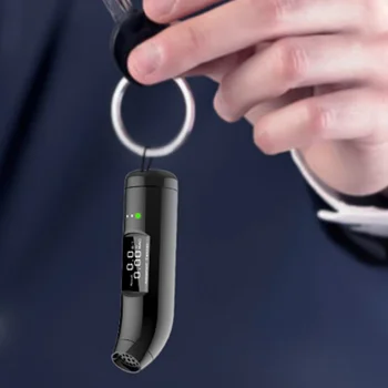 Profesinės Kvėpavimas Alkoholio Testeriai Breathalyzer su LCD Ekrano Skaitmeninis Alkoholio Detektorius Powered By USB Įkroviklis Ne-kreipkitės