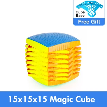 Promo MOYU 15 Sluoksniai 15x15x15 Su Dovanų Dėžutė juoda Stickerless Kubo Greitis Magija Galvosūkį 15x15 Švietimo Cubo magico Žaislai vaikas