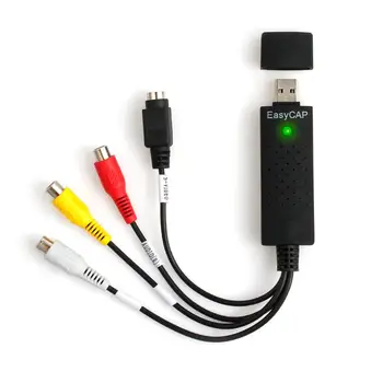 Prozor USB Vaizdo įrašymo Įrenginys su Composite S-Video Moterų Įėjimai, Garso ir Vaizdo Keitiklis Fiksuoti Full Scart Rinkinys RCA