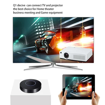 Q1 1080P WIFI, HDMI monitoriaus Dongle Imtuvą TV Eterį Miracast AV Adapteris