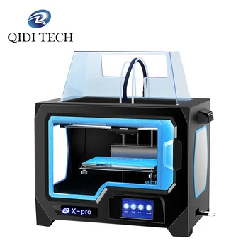 QIDI TECH 3D spausdintuvas Dual Ekstruderiu 3D spausdintuvas X -pro 4,3 Colių Jutiklinis Ekranas wifi/lan 200*150*150mm spausdinti facesheild
