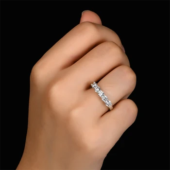 QYI Turas Supjaustyti Aukštos kokybės cirkonis Moterų Vestuvių Piršto Žiedai, 925 sterlingas Sidabro Moterų Sužadėtuvių Dovana, Papuošalai