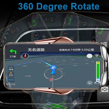 R9 smart jutiklis automobilių belaidžio įkrovimo Laikiklį Pasukti 360 10W Paprastas, Greitas Belaidis Kroviklis, Skirtas 