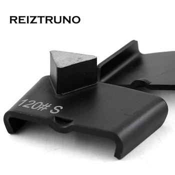 REIZTRUNO 1 vnt HTC EZ šlifavimo įrankiai, kurių vienas trikampis segmento Grindų Šlifavimo Avalynė, betono Grindų Poliravimo Blokas