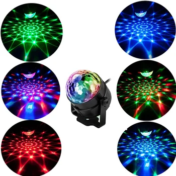 RGB DJ Disco Scenos Šviesos Nuotolinio Valdymo pulto LED Kamuolys Projektoriaus Lempa KTV Baras, Klubas, Šalis Tiekia MUMS/ES Plug
