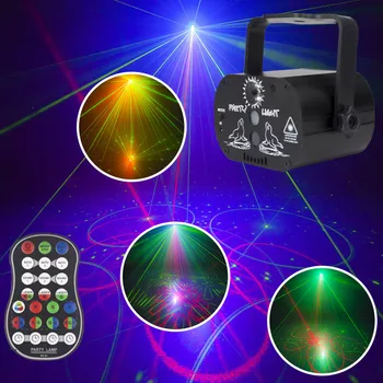 RGB grupė žibintai Disco Šviesos , Balsas, Muzika Kontrolės Lazerinius Projektorius, Šviesos 108 Modelius RGB Poveikis Lempa Baras Šalies Šokių aikštelėje