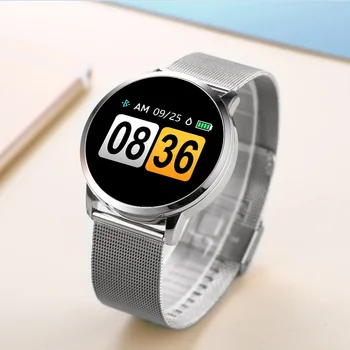 RUNDOING Q8 Smart Žiūrėti OLED Spalvų Ekranas Smartwatch moterų Mados Fitness Tracker Širdies ritmo monitorius
