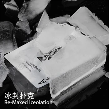 Re-Maxed Iceolation (DVD + Gudrybė) Magijos Triukų Magų Scenos Rekvizitai Iliuzija Komedija Mentalism Pasirašytą Kortelę į Ledo Magia