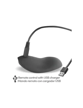 Reerin Dvigubas Vibruojantis Žiedas USB Nuotolinis Valdymas USB Silikono