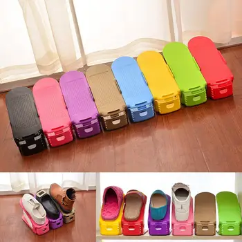 Reguliuojamas Ekrano Stovas Batai Organizatorius Erdvės Taupymo Plastiko stalčiuko Multi-color On Ištekliai paramos chaussure