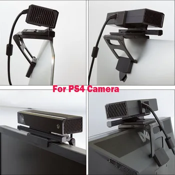 Reguliuojamas TV Stebėti Įrašą Mount Apkabos, Sulankstomas Braket Sony PlayStation 4 PS4 Perkelti Eye Kamera Jutiklis Stovi Turėtojas