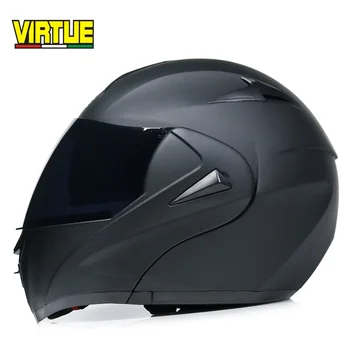 Reklamą su vidinis saulės skydelis apversti aukštyn motociklo šalmas saugos dvigubo objektyvo lenktynių motos šalmas casco capacete