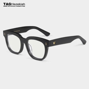 Retro Prekės ženklų akinių rėmelių moterų 2020 m. apvalių akinių rėmeliai vyrų trumparegystė receptinių akinių rėmeliai Moterų akinių rėmeliai Vyrų