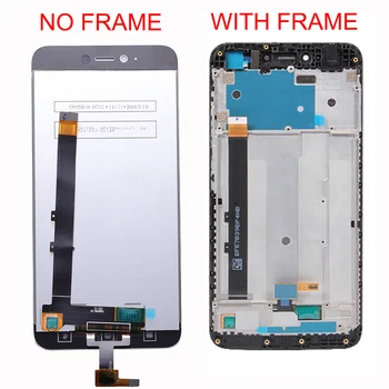 Rodyti XIAOMI Redmi Pastaba 5A / Pastaba 5A Premjero LCD Jutiklinis Ekranas skaitmeninis keitiklis Su Rėmu Originalus Y1 / Y1 Lite Juoda Balta
