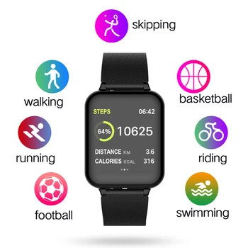 Rogbid Rowatch mini Smart Watch Moterų Vandeniui Ponios Žiūrėti Sport Fitness Tracker Vyrų Smartwatch 