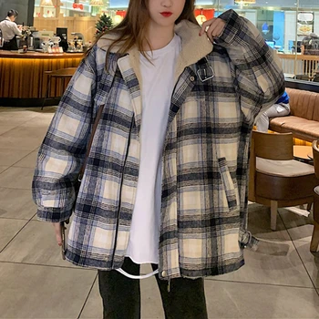 Rudens-žiemos drabužių naujas moterų išorinis dėvėti korėjos stilius laisvas mados studentas storio ėriukų vilnos, medvilnės kailis medvilnės striukė