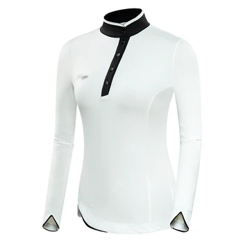 Rudenį, Pavasarį Moterų Golfo Drabužių Saulės Quick-Dry ilgomis rankovėmis T-shirt Lauko Sporto Mokymo Veikia UV Jersey Lady 2020 m.