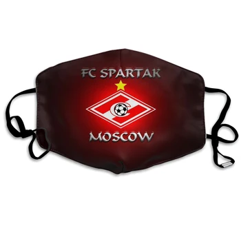 Rusija Spartak Maskva Klubas Kaukė Vyrų, Moterų, Berniukų, Mergaičių Mados Dulkių, Vėjo Veido Kaukė Daugkartinio Naudojimo Plaunamas Apsaugine Kauke
