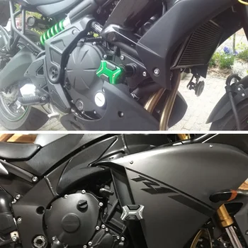 Rėmas Slankiklį už Kawasaki Ninja400 2017-2018 Motociklas Krenta Crash Pad Urvas Apsaugos Pabėgti CNC Titano Lydinio