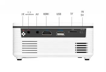 S361 Naujas Nekilnojamojo Mini HD Multimedia LCD LED Vaizdo Projektorių 480x320P Remti 1080P Išėjimas HDMI USB TF Namų Kino Smart Home