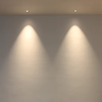 SCON Mini Aikštėje frameless 5w COB Dėmesio Embedded Lubos, sienos, skalbimo lempos CRI Ra85 2700k 3000k 4000k anti-glare šviesos