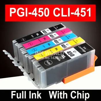 SGN-450 PGI450 CLI 451 suderinama rašalo kasetė canon PIXMA MG5440 MG5540 MG5640 MG6440 Ip7240 MX924 IX6840 spausdintuvą